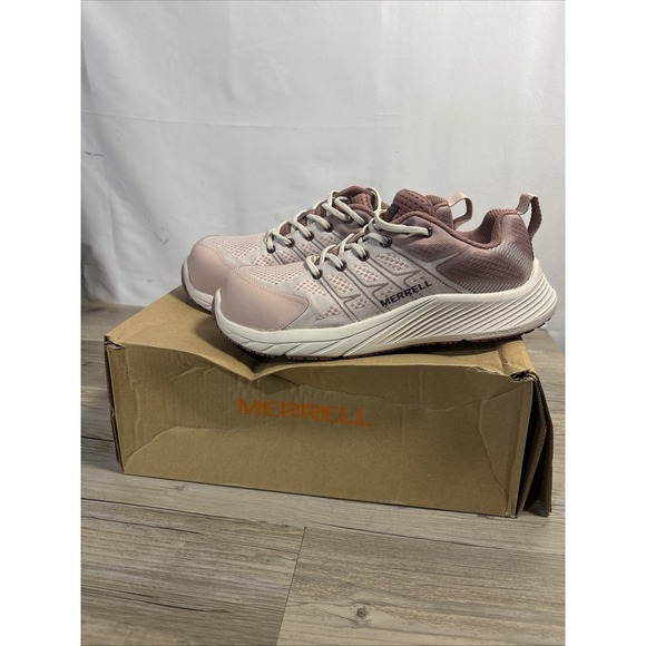 Women's Merrell Moab Flight 7.5 Pink Composite Toe Safety Shoe J005234 - Picture 10 of 10